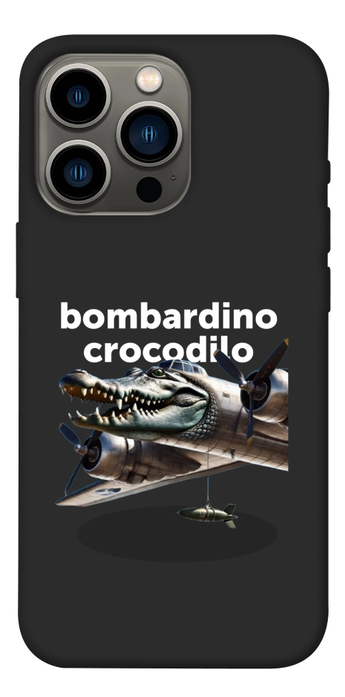 Чехол Bombardino Crocodilo volante для iPhone 13 Pro
