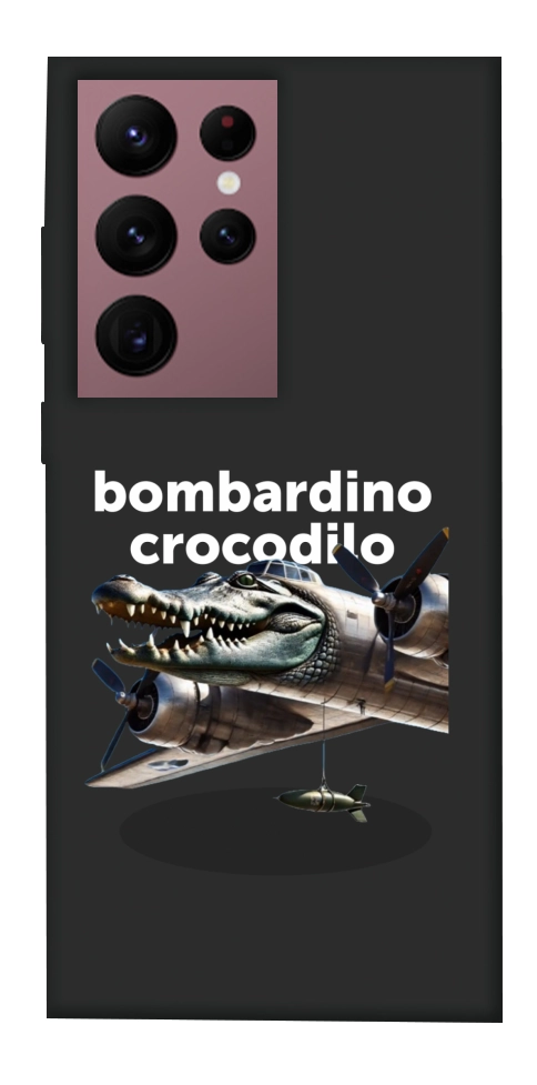 Чехол Bombardino Crocodilo volante для Galaxy S22 Ultra