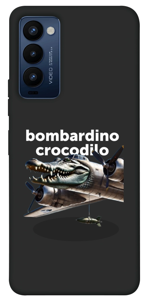 Чехол Bombardino Crocodilo volante для TECNO Camon 18