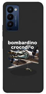 Чехол Bombardino Crocodilo volante для TECNO Camon 18