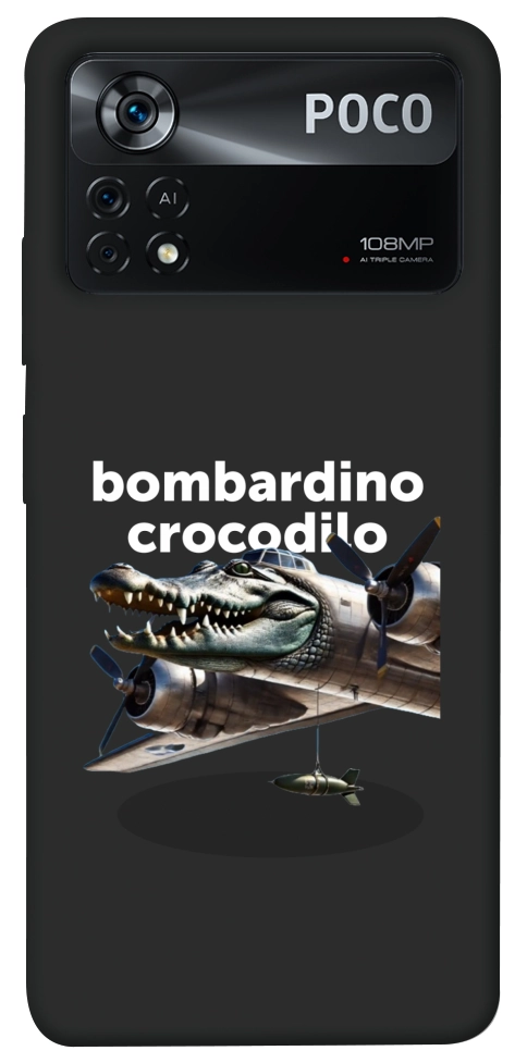 Чехол Bombardino Crocodilo volante для Xiaomi Poco X4 Pro