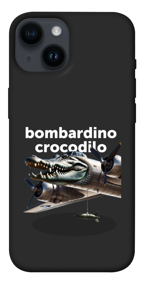 Чехол Bombardino Crocodilo volante для iPhone 14