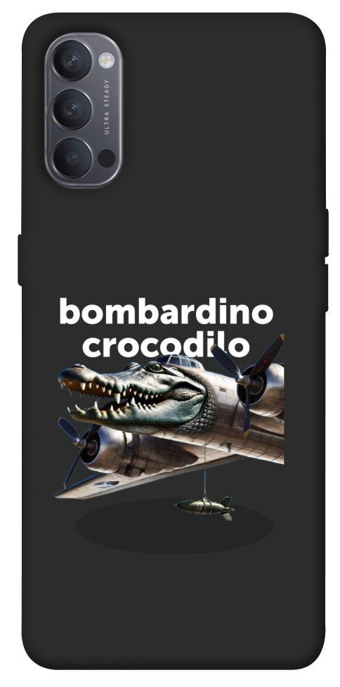 Чехол Bombardino Crocodilo volante для Oppo Reno 4