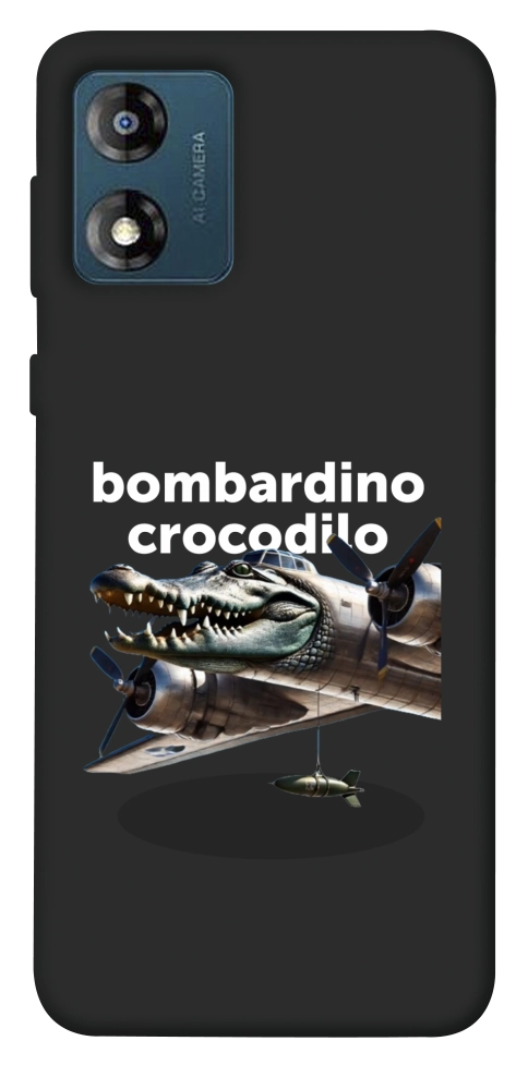 Чехол Bombardino Crocodilo volante для Motorola Moto E13