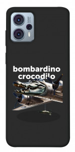 Чехол Bombardino Crocodilo volante для Motorola Moto G23