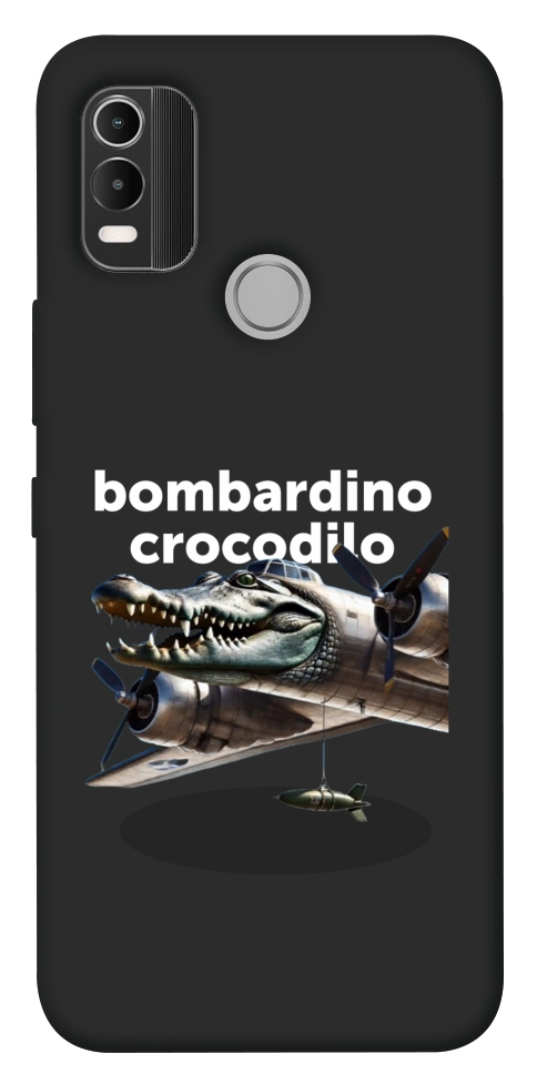 Чехол Bombardino Crocodilo volante для Nokia C21 Plus