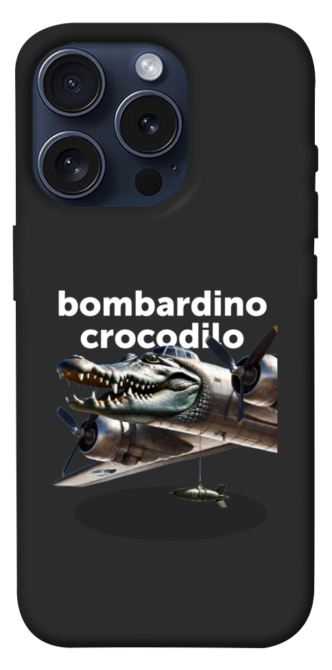 Чохол Bombardino Crocodilo volante для iPhone 15 Pro