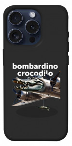 Чехол Bombardino Crocodilo volante для iPhone 15 Pro