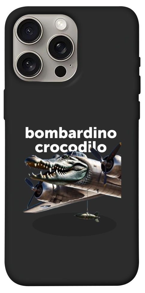 Чехол Bombardino Crocodilo volante для iPhone 15 Pro Max