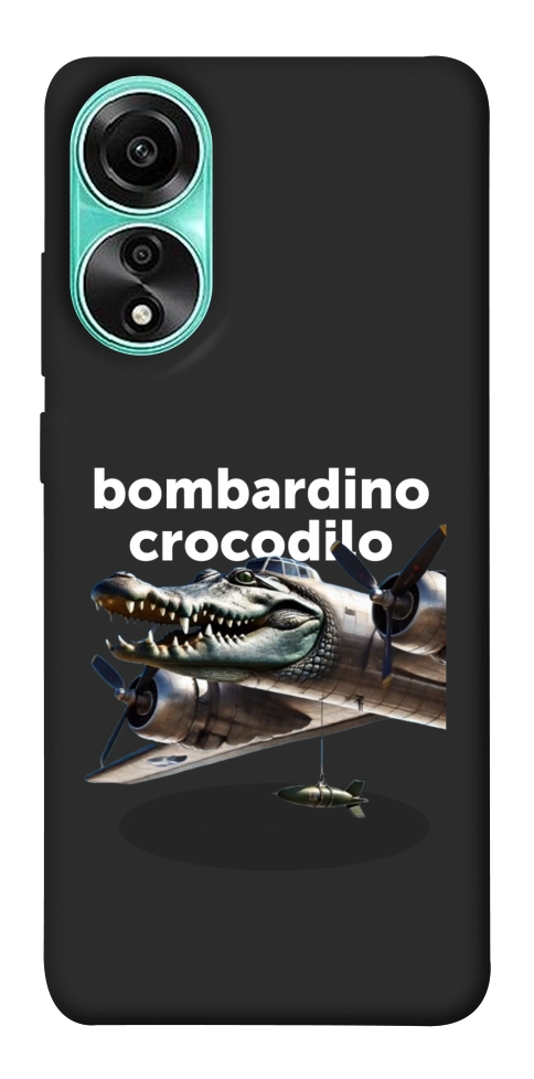 Чехол Bombardino Crocodilo volante для Oppo A78 4G