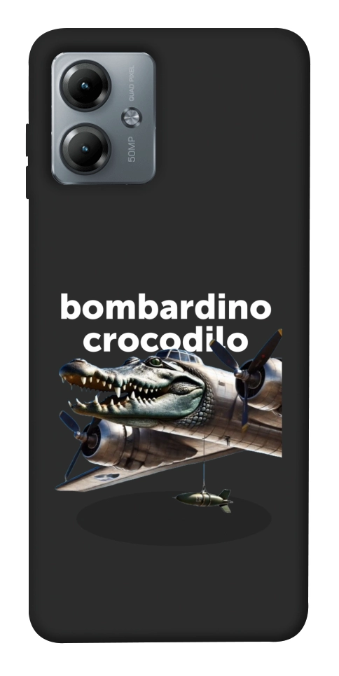 Чехол Bombardino Crocodilo volante для Motorola Moto G14