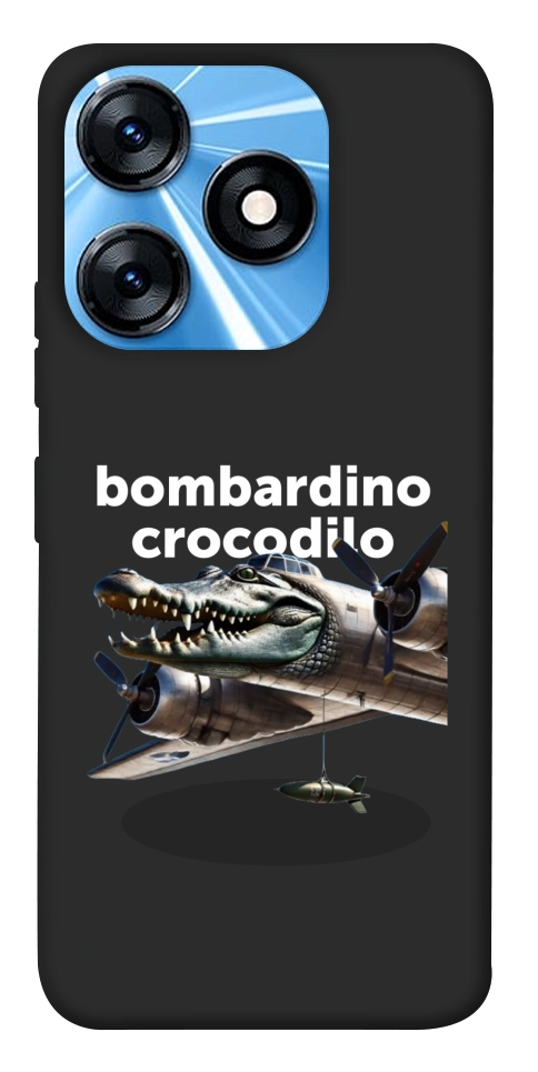 Чехол Bombardino Crocodilo volante для TECNO Spark 10