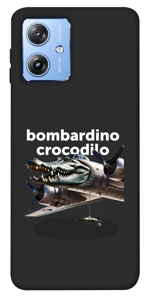 Чехол Bombardino Crocodilo volante для Motorola Moto G84