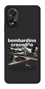 Чехол Bombardino Crocodilo volante для Oppo A18