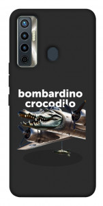 Чохол Bombardino Crocodilo volante для TECNO Camon 17