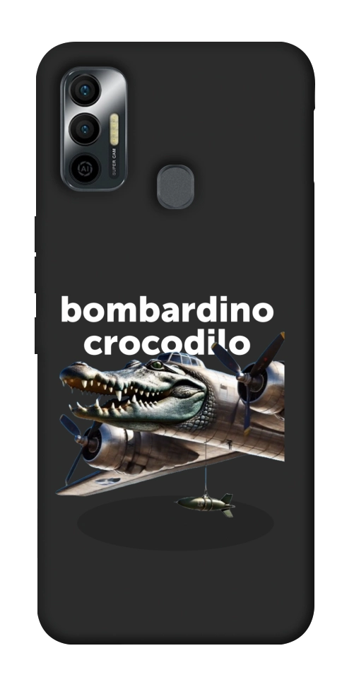 Чехол Bombardino Crocodilo volante для TECNO Spark 7