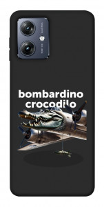 Чехол Bombardino Crocodilo volante для Motorola Moto G54