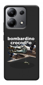 Чехол Bombardino Crocodilo volante для Xiaomi Redmi Note 13 4G