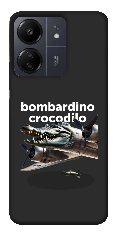 Чехол Bombardino Crocodilo volante для Xiaomi Poco C65