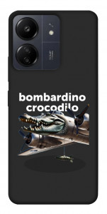 Чехол Bombardino Crocodilo volante для Xiaomi Poco C65