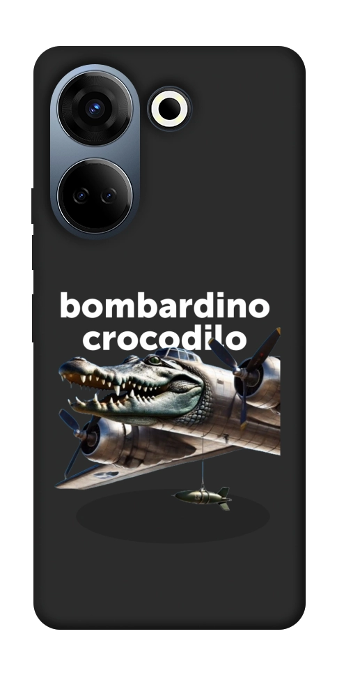 Чехол Bombardino Crocodilo volante для TECNO Camon 20 Pro (CK7n)