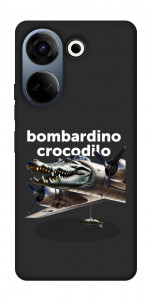 Чехол Bombardino Crocodilo volante для TECNO Camon 20 Pro (CK7n)