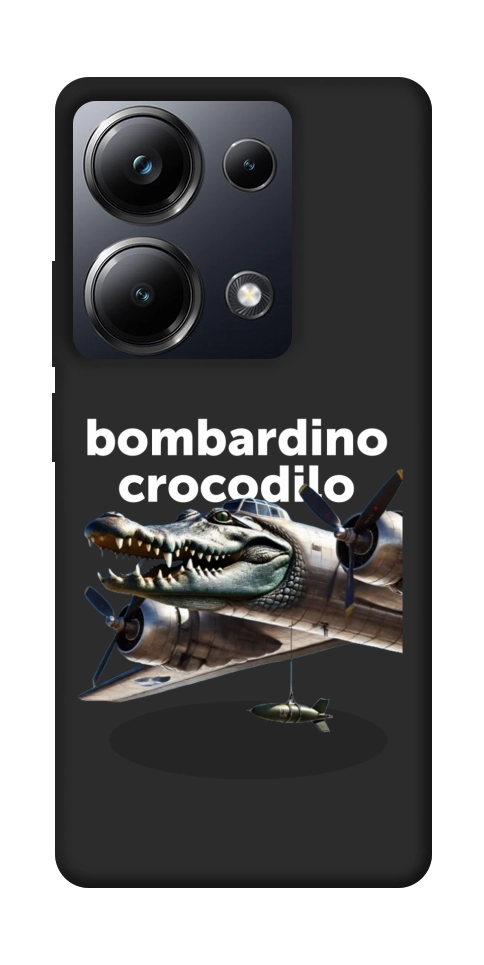 Чехол Bombardino Crocodilo volante для Xiaomi Poco M6 Pro 4G
