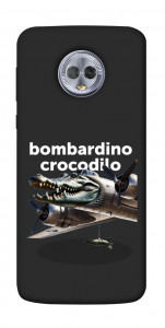 Чехол Bombardino Crocodilo volante для Motorola Moto G6 Plus