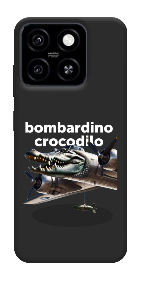 Чохол Bombardino Crocodilo volante для ZTE Blade A55 4G