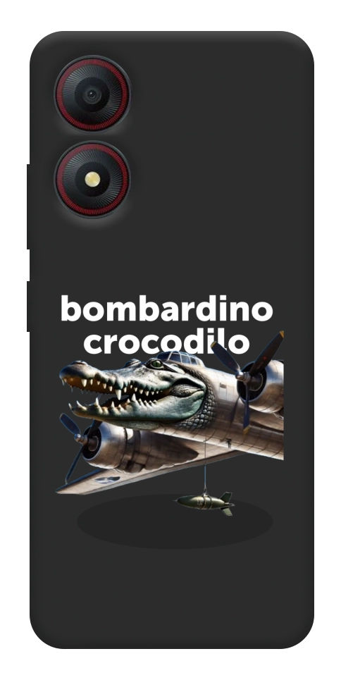Чехол Bombardino Crocodilo volante для ZTE Blade A34 4G