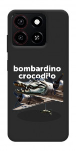 Чехол Bombardino Crocodilo volante для ZTE Blade A35 4G