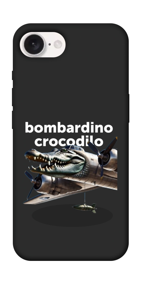 Чехол Bombardino Crocodilo volante для iPhone 16e
