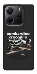 Чехол Bombardino Crocodilo volante для Xiaomi Redmi Note 14 4G (Int. version)