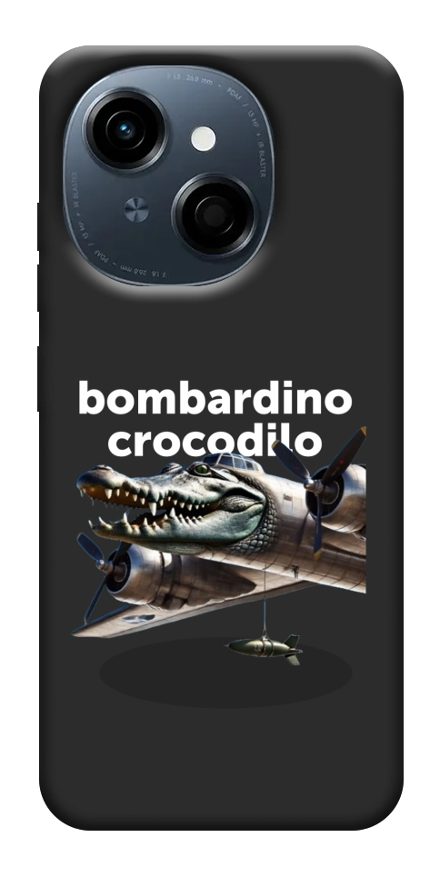 Чохол Bombardino Crocodilo volante для TECNO Spark Go 1 (KL4)