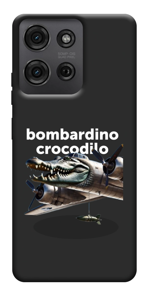 Чехол Bombardino Crocodilo volante для Motorola Moto G75 5G