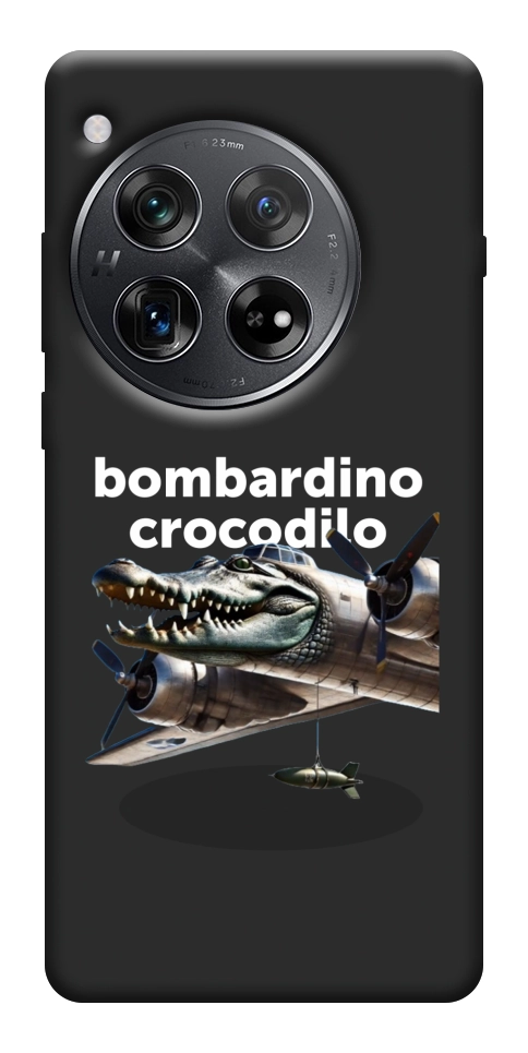 Чехол Bombardino Crocodilo volante для OnePlus 12