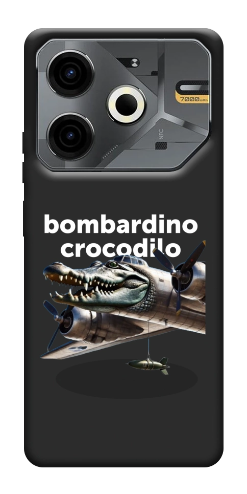 Чехол Bombardino Crocodilo volante для TECNO Pova 6 Neo (LI6)