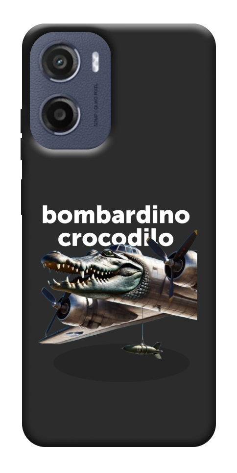 Чехол Bombardino Crocodilo volante для Motorola Moto E15