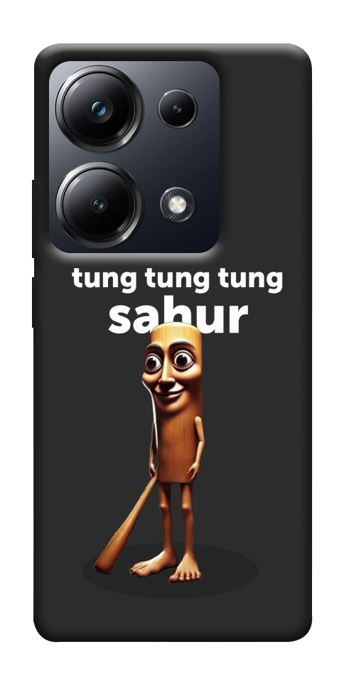 Чехол Tung Tung Tung Sahur Tamburo для Xiaomi Poco M6