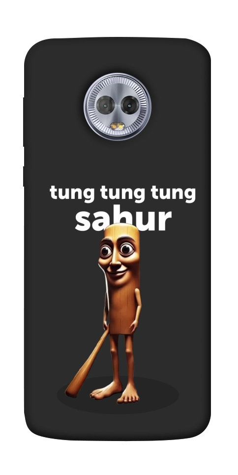 Чехол Tung Tung Tung Sahur Tamburo для Motorola Moto G6 Plus