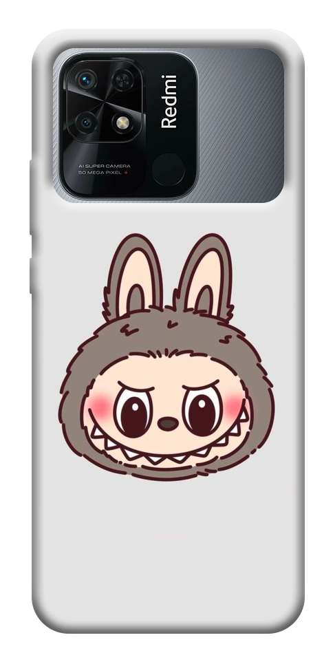 Чохол Labubu grey для Xiaomi Redmi 10C