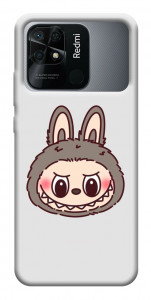 Чохол Labubu grey для Xiaomi Redmi 10C
