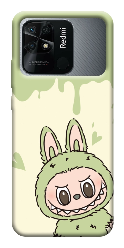 Чохол Labubu green для Xiaomi Redmi 10C