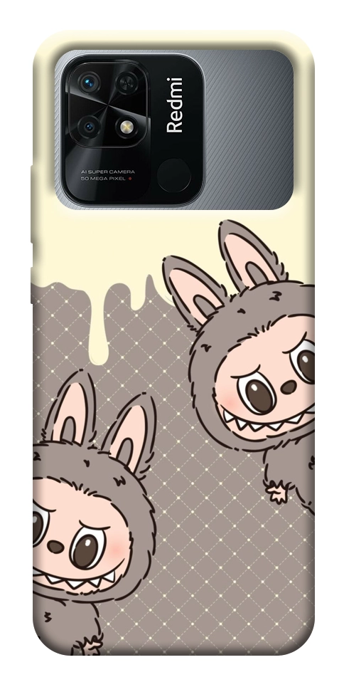 Чохол Labubu twins для Xiaomi Redmi 10C