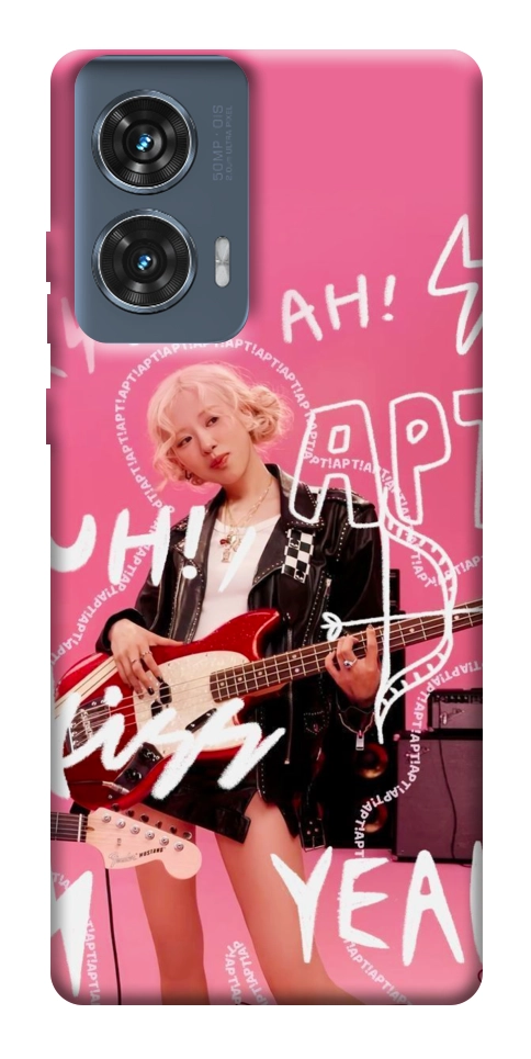 Чехол Blackpink Rose APT для Motorola Edge 50 Fusion
