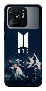 Чохол BTS logo для Xiaomi Redmi 10C