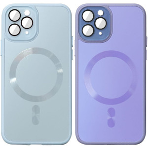 Чохол TPU+Glass Sapphire Midnight with Magnetic Safe на Apple iPhone 14 Pro Max (6.7")