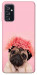 Чехол Мопс с цветами для Galaxy M52