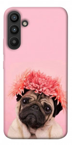 Чехол Мопс с цветами для Galaxy A34 5G