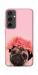 Чехол Мопс с цветами для Galaxy S24 FE